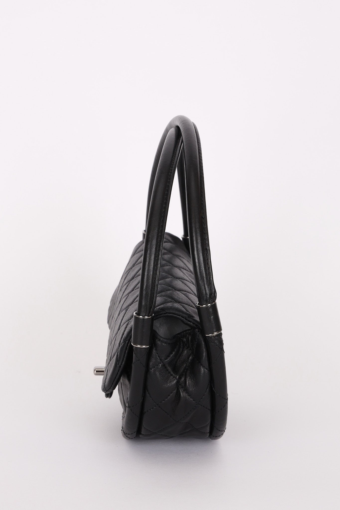 Chanel Small Hula Hoop Bag Black Lambskin SHW