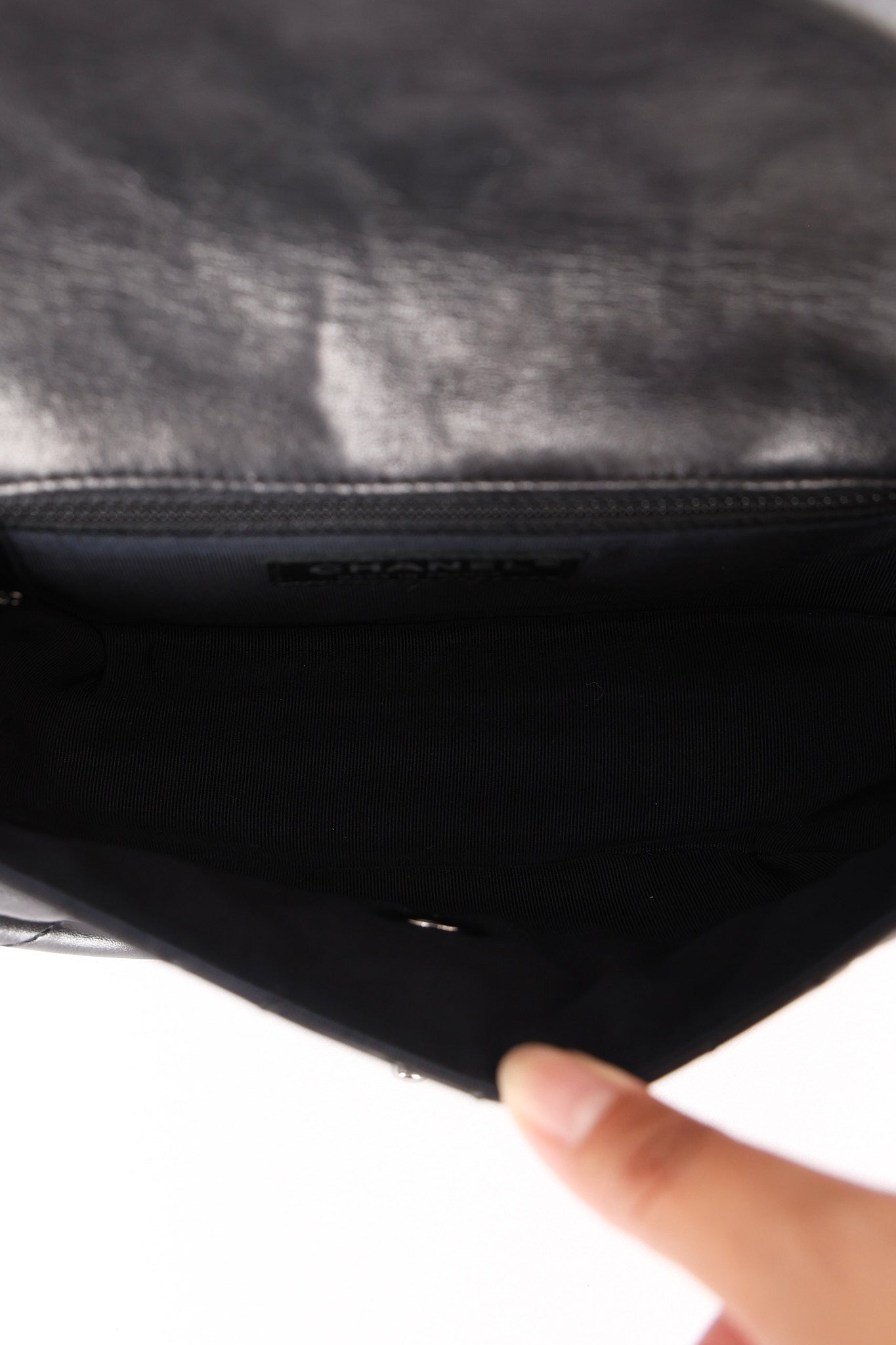 Chanel Small Hula Hoop Bag Black Lambskin SHW