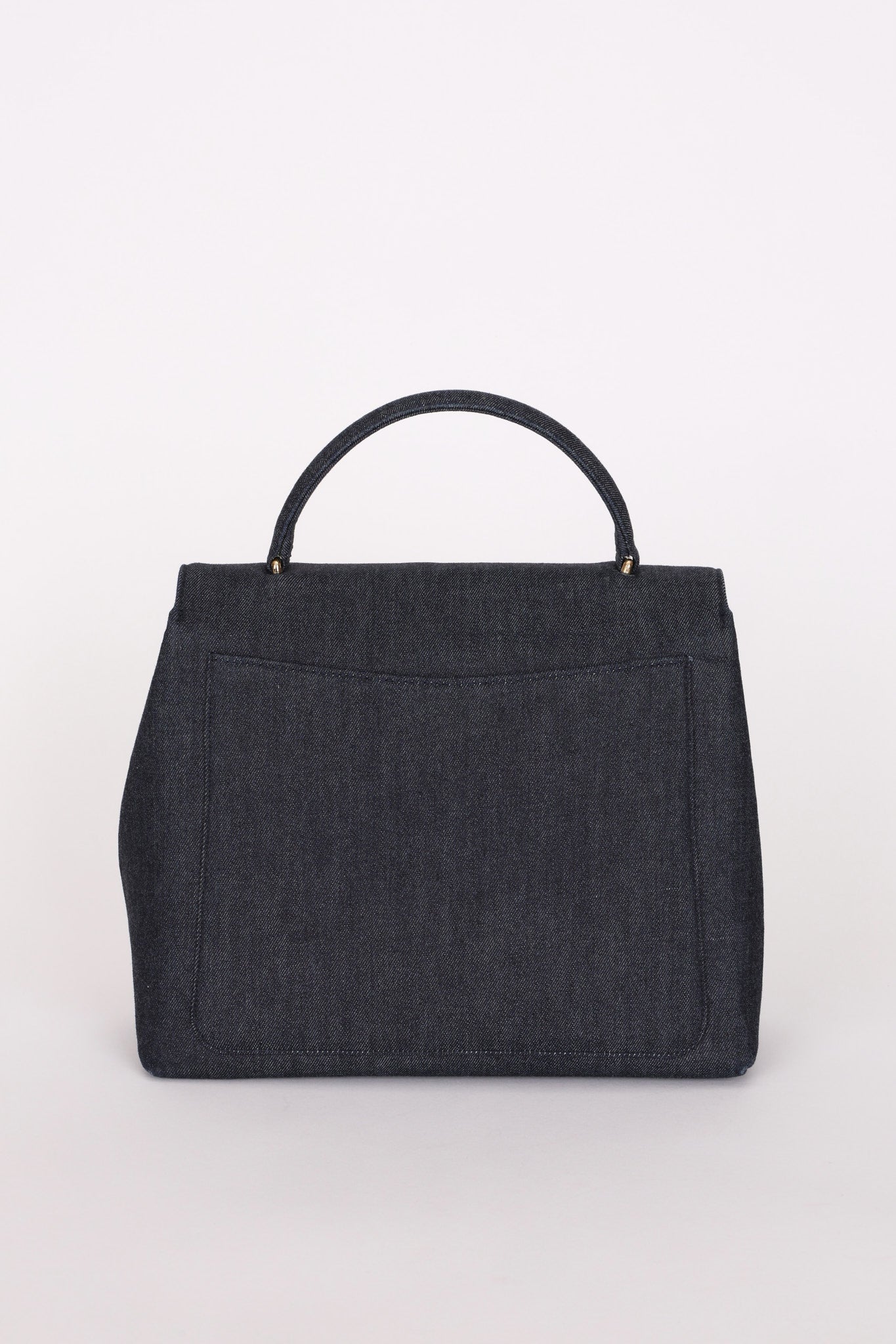 Chanel Kelly Top Handle Bag Denim 24K GP