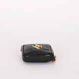 Chanel Diamond Mini Bag Black Caviar AGHW