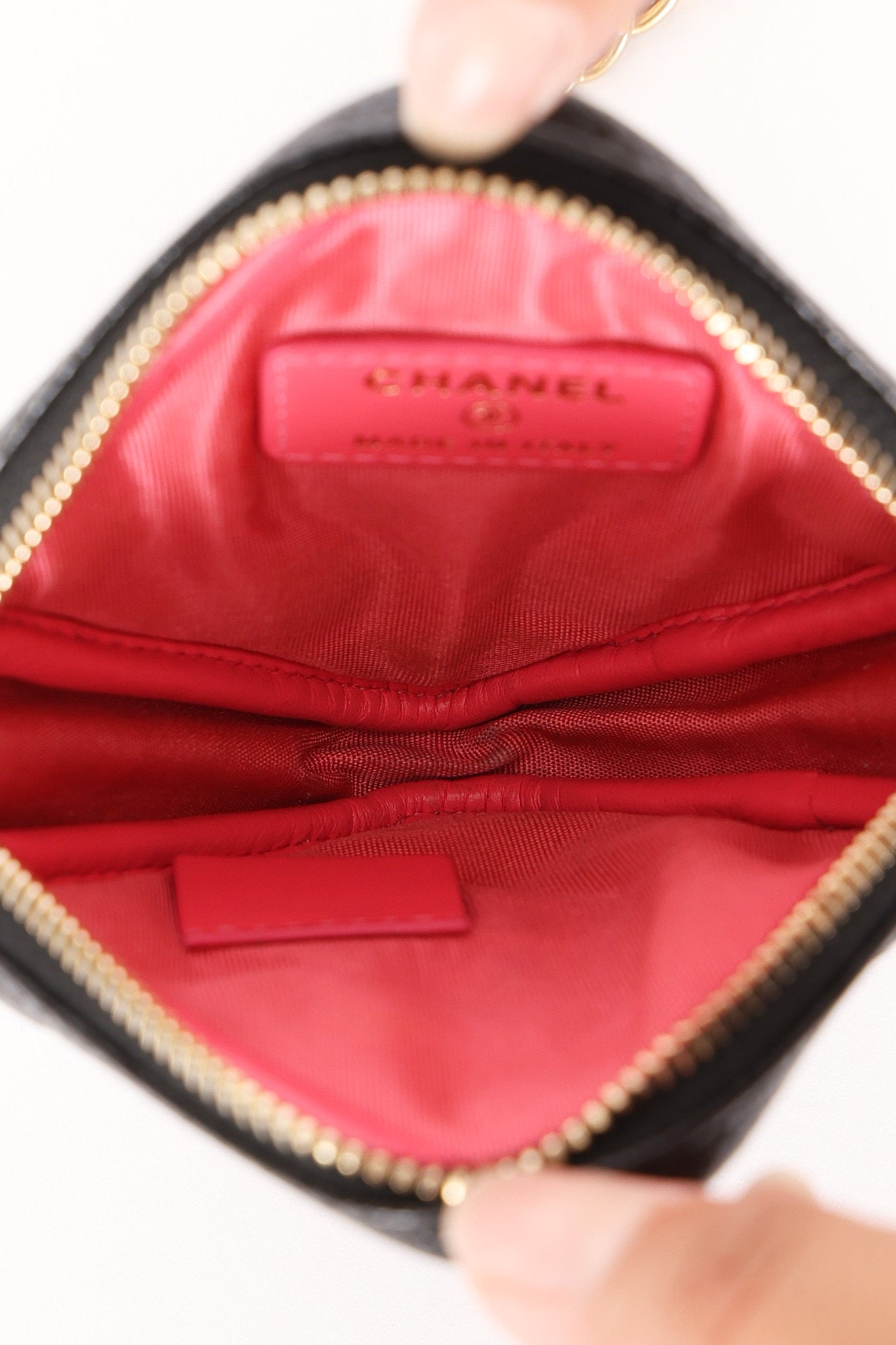 Chanel Diamond Mini Bag Black Caviar AGHW