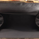 Gucci Kisslock Top Handle Clutch Black Satin
