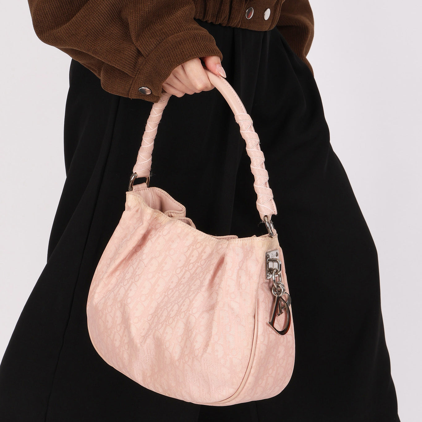 Christian Dior Lovely Charm Diorissimo Bucket Bag Pink 2007