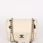 Chanel Paris-Salzburg Single Flap Ivory Wool RHW