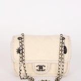 Chanel Paris-Salzburg Single Flap Ivory Wool RHW
