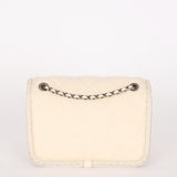 Chanel Paris-Salzburg Single Flap Ivory Wool RHW