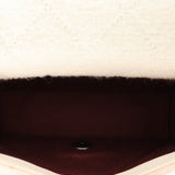 Chanel Paris-Salzburg Single Flap Ivory Wool RHW