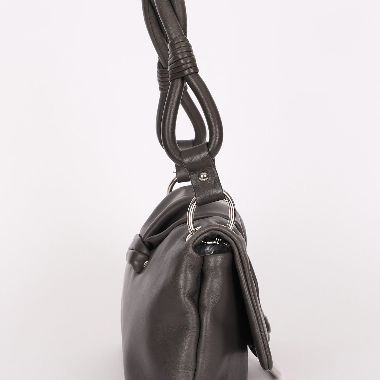 Christian Dior Small Demi Lune Shoulder Bag Dark Gray 2009