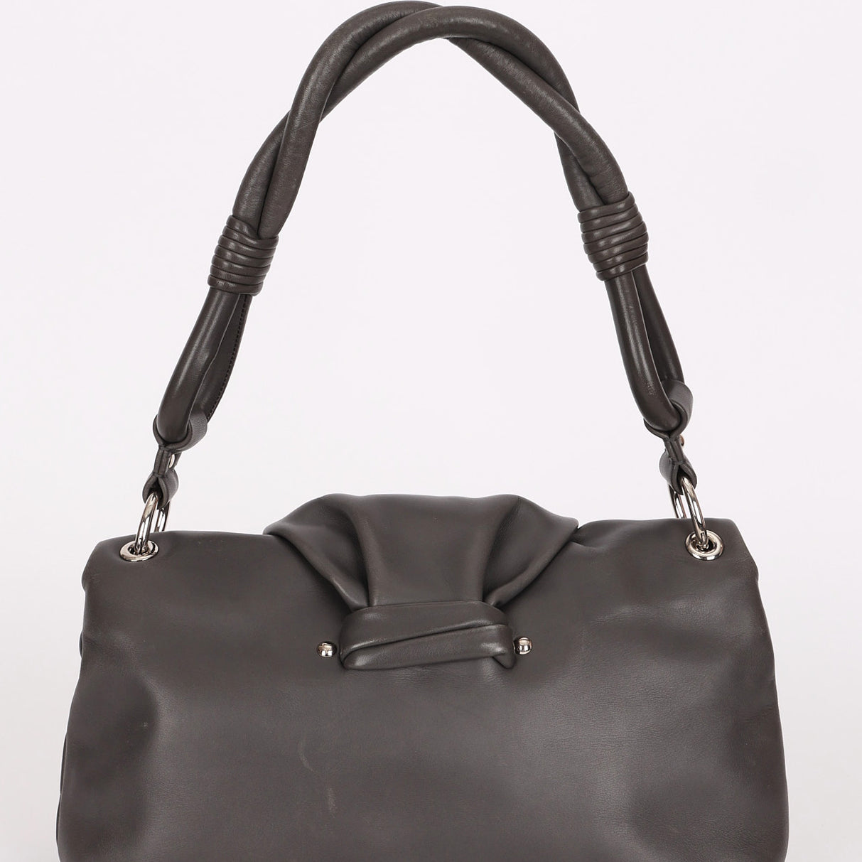 Christian Dior Small Demi Lune Shoulder Bag Dark Gray 2009