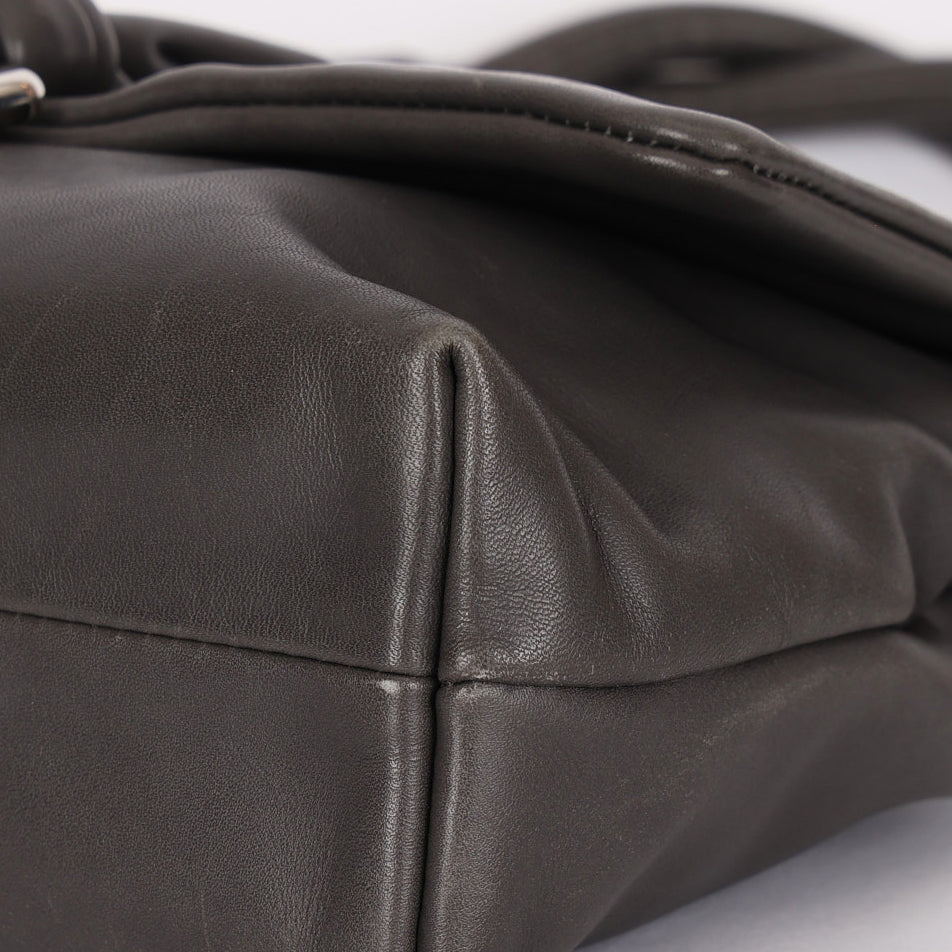 Christian Dior Small Demi Lune Shoulder Bag Dark Gray 2009