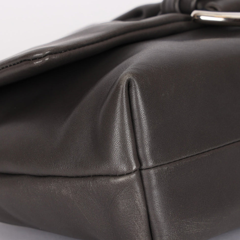 Christian Dior Small Demi Lune Shoulder Bag Dark Gray 2009