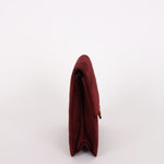 Chanel Push Pin Single Flap Bordeaux Suede GHW