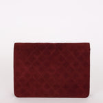 Chanel Push Pin Single Flap Bordeaux Suede GHW
