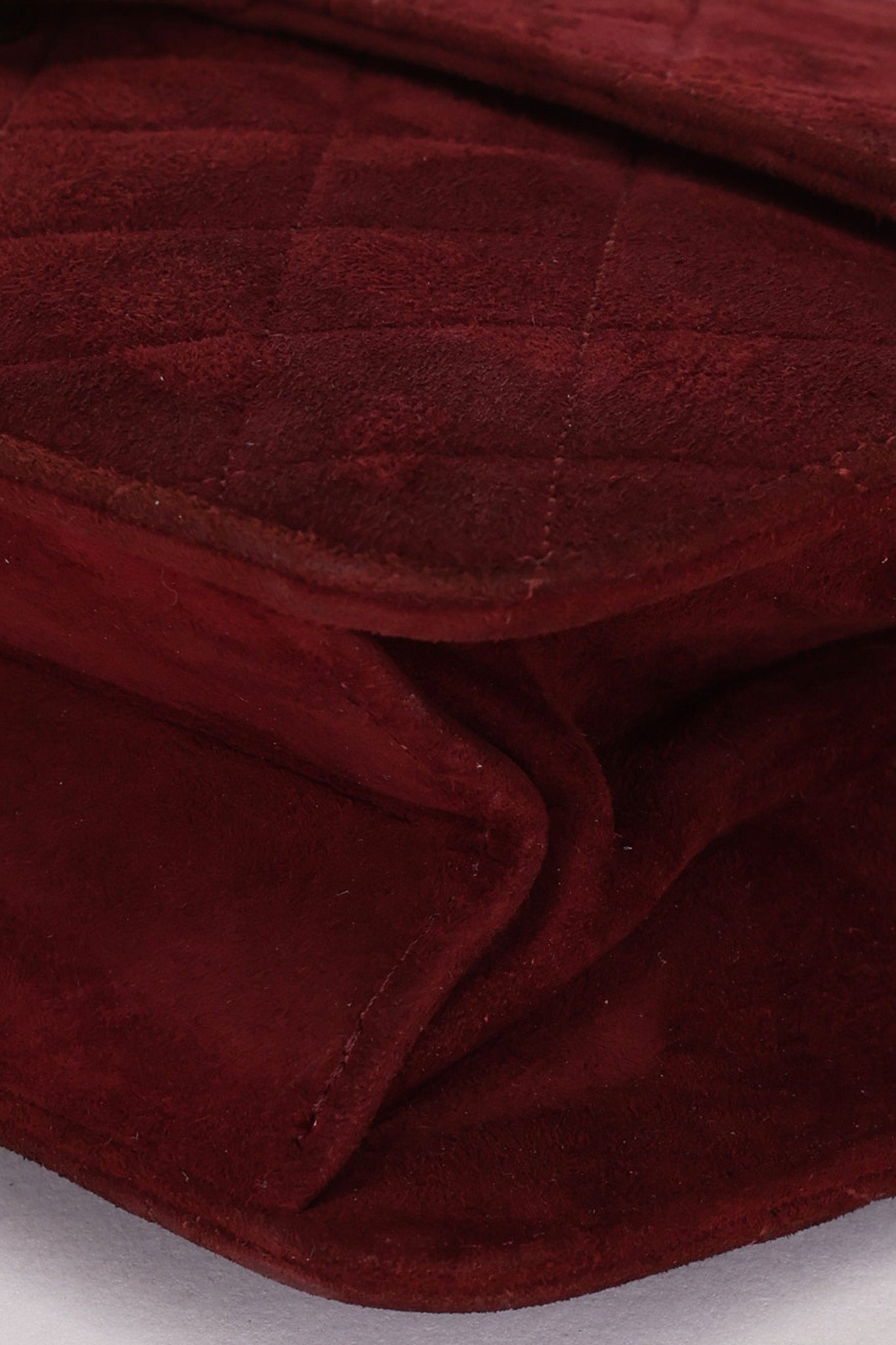 Chanel Push Pin Single Flap Bordeaux Suede GHW