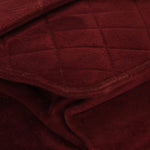 Chanel Push Pin Single Flap Bordeaux Suede GHW