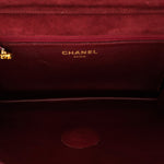 Chanel Push Pin Single Flap Bordeaux Suede GHW