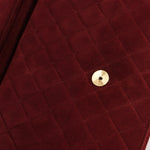 Chanel Push Pin Single Flap Bordeaux Suede GHW