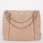Chanel Large Hamptons Tote Taupe Nubuck SHW