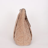 Chanel Large Hamptons Tote Taupe Nubuck SHW
