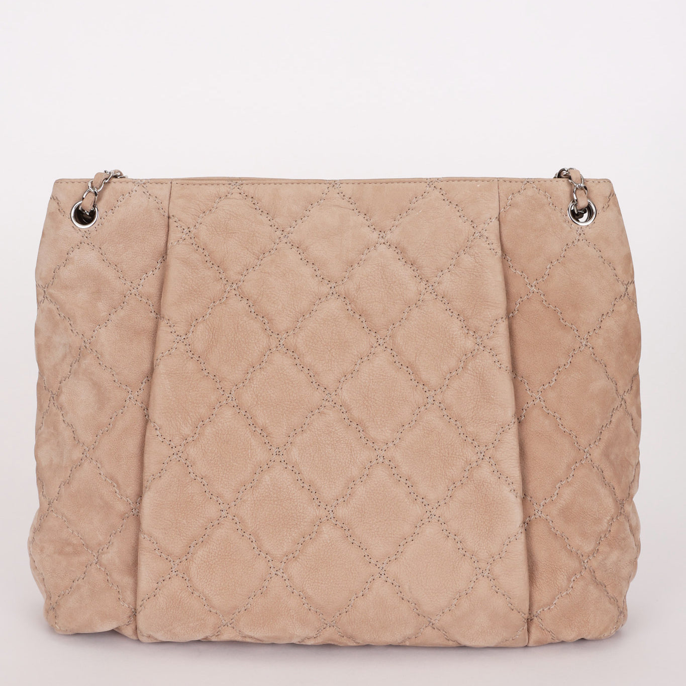 Chanel Large Hamptons Tote Taupe Nubuck SHW