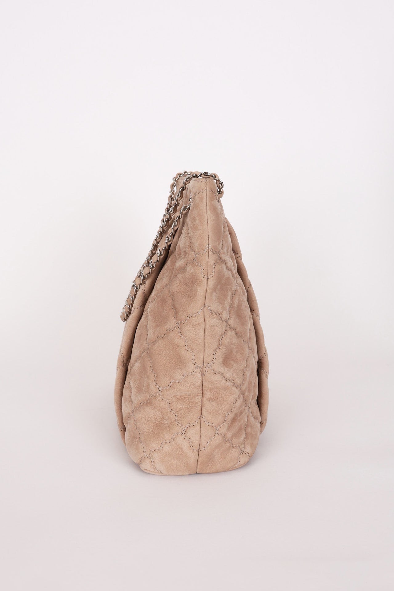 Chanel Large Hamptons Tote Taupe Nubuck SHW