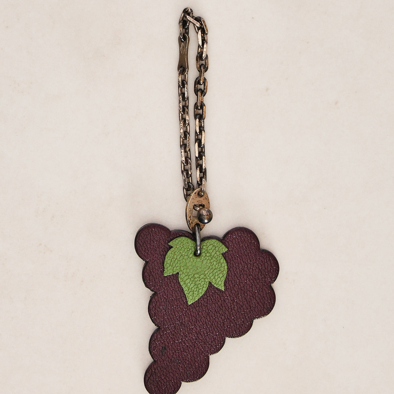Hermès Leather Grape Charm