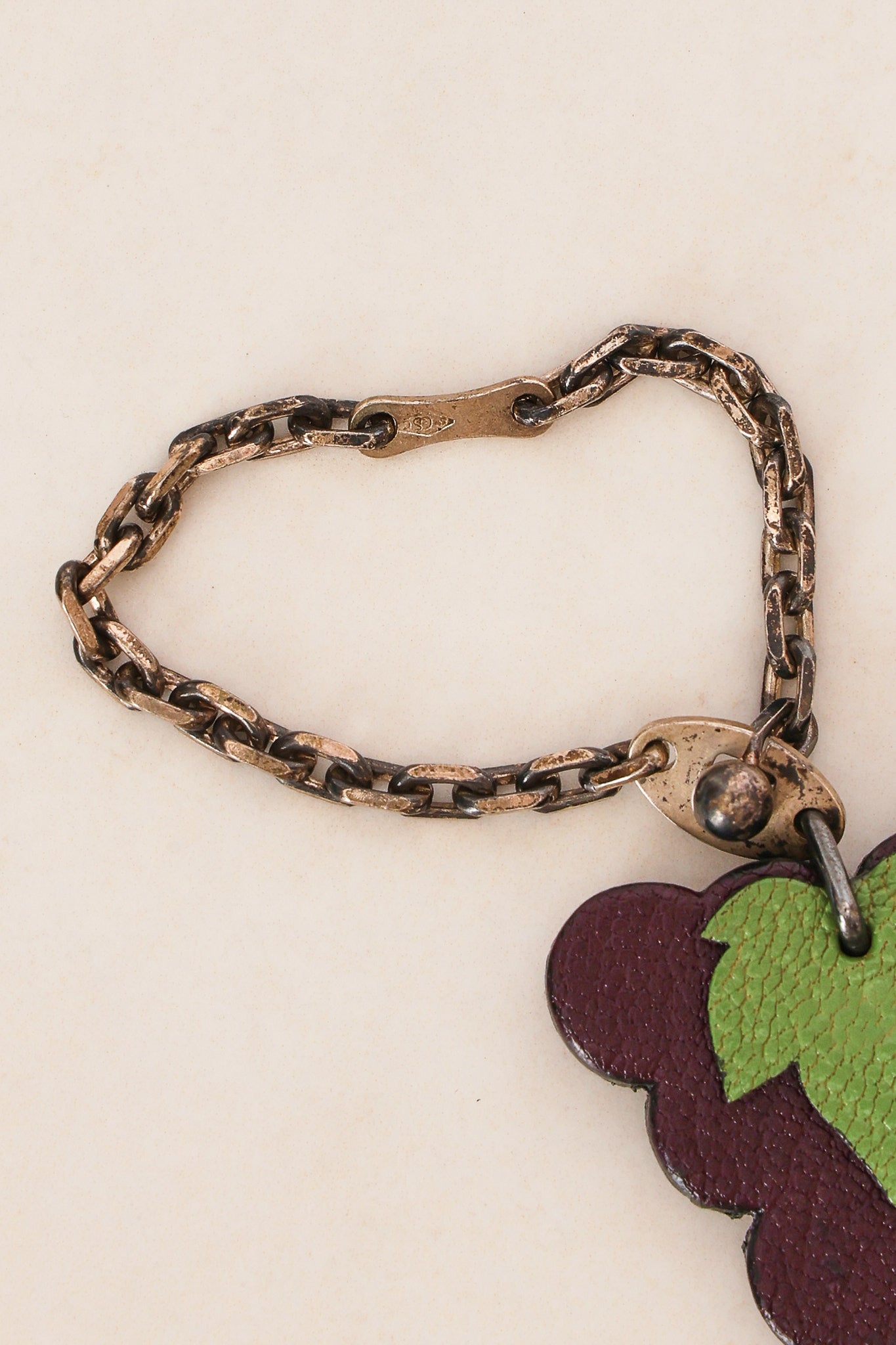 Hermès Leather Grape Charm