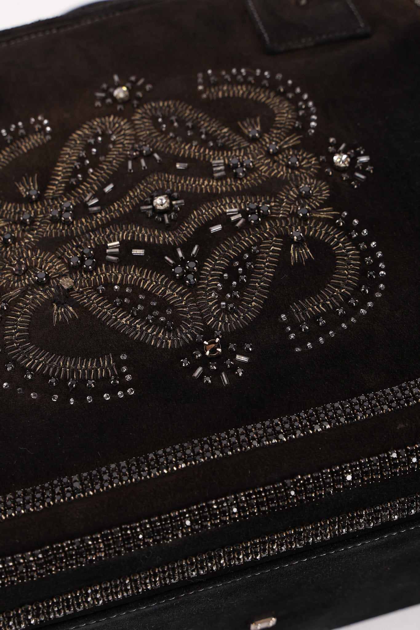 Loewe Beaded Anagram Amazona Boston Bag