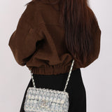 Chanel Mini Rectangle Multicolor Tweed SHW