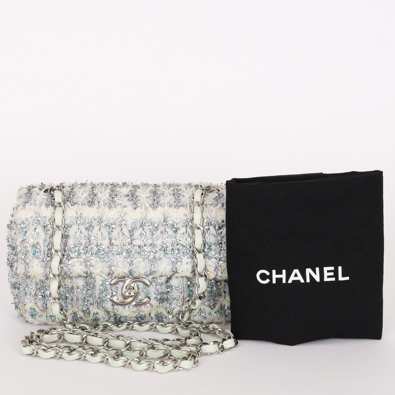 Chanel Mini Rectangle Multicolor Tweed SHW