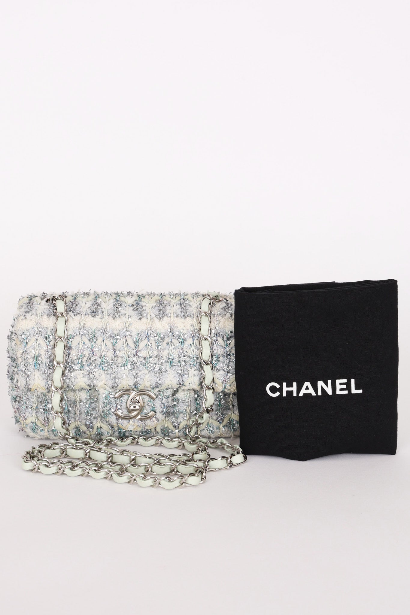 Chanel Mini Rectangle Multicolor Tweed SHW