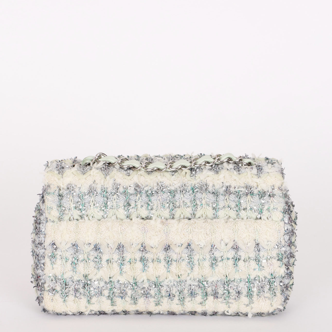 Chanel Mini Rectangle Multicolor Tweed SHW