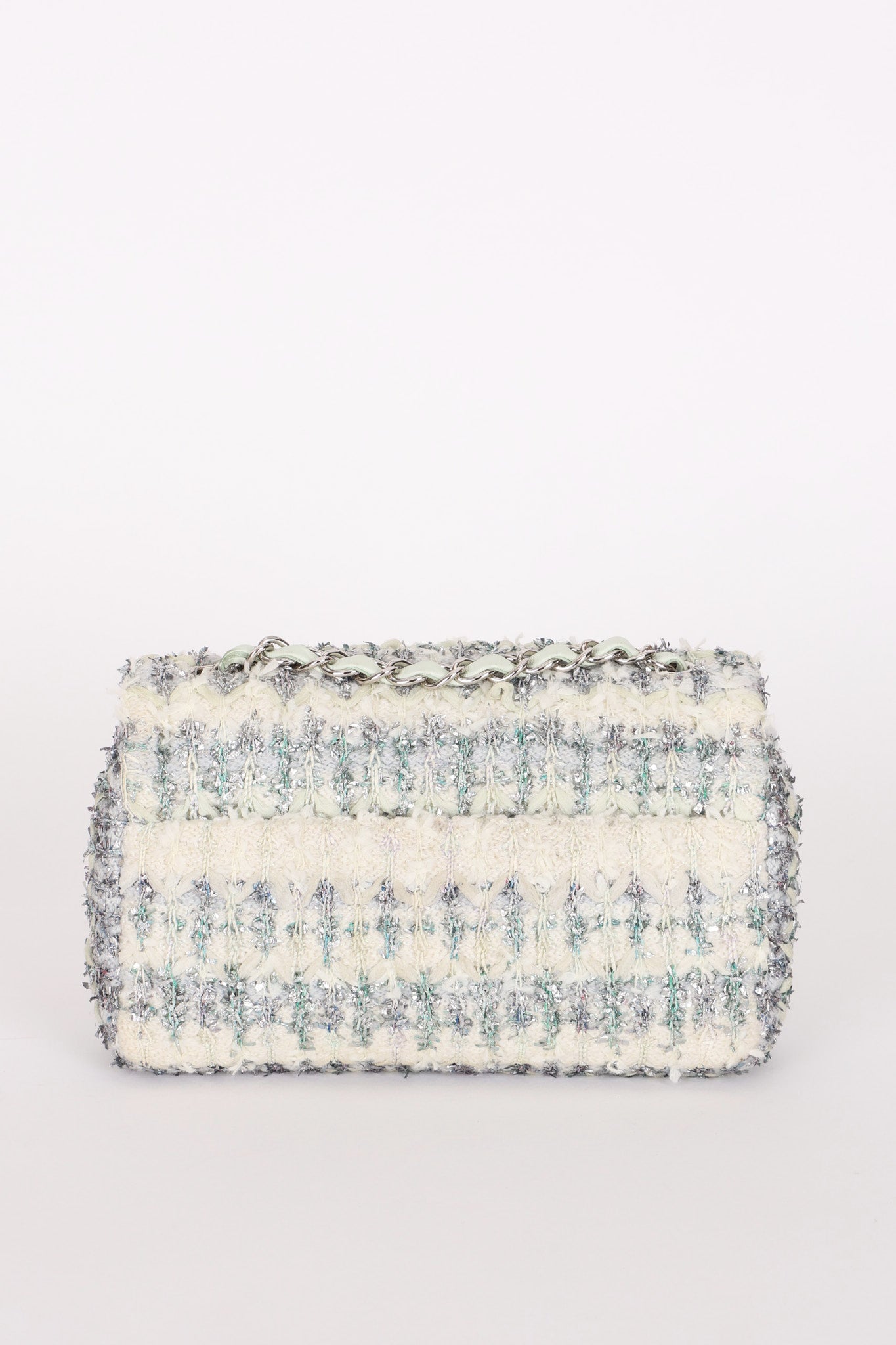 Chanel Mini Rectangle Multicolor Tweed SHW