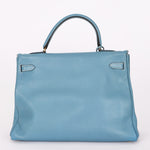 Hermès Kelly 28 Bleu Jean Swift GHW