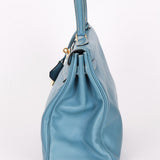 Hermès Kelly 28 Bleu Jean Swift GHW