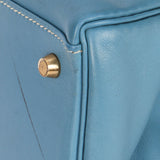 Hermès Kelly 28 Bleu Jean Swift GHW