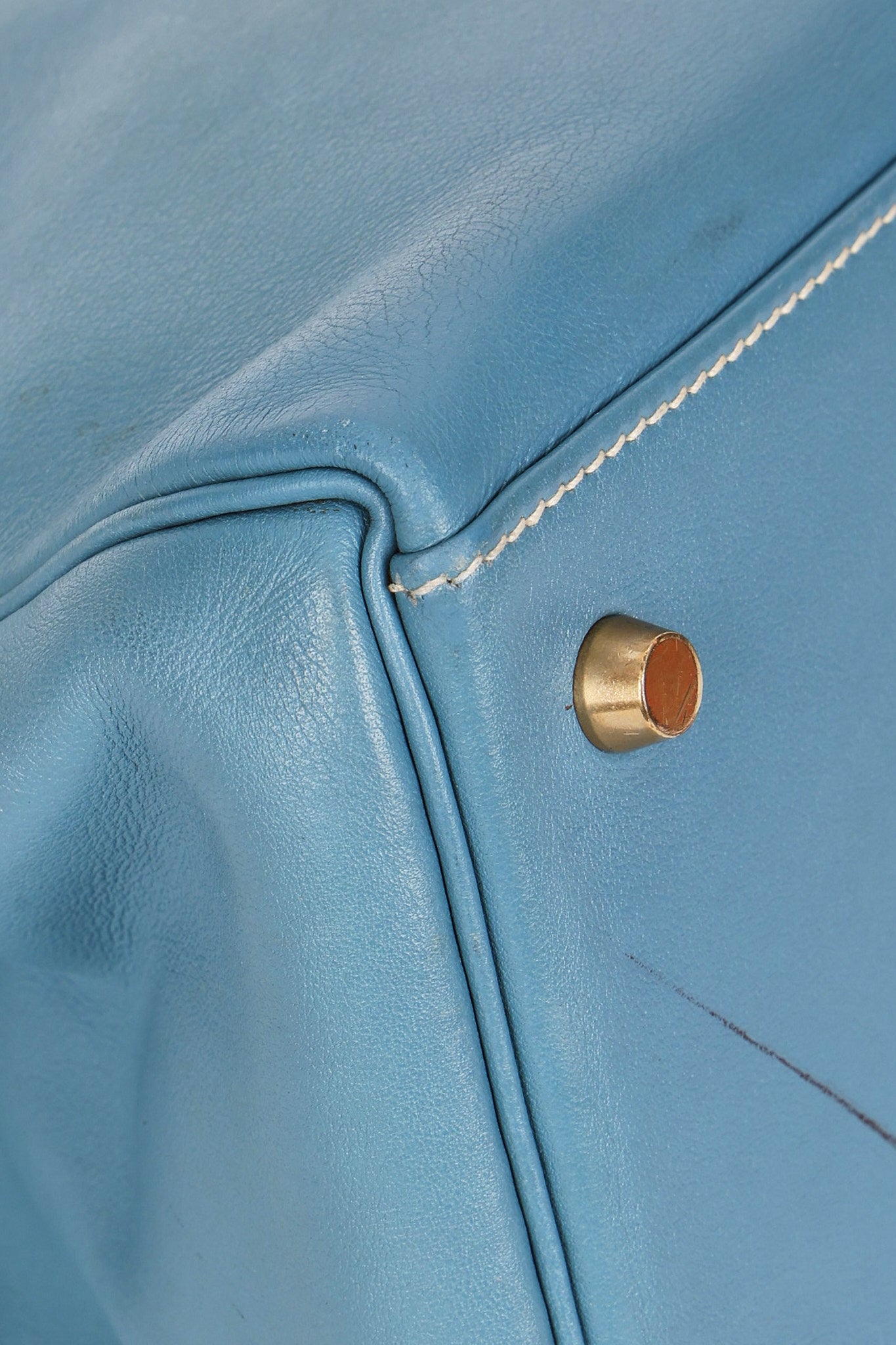 Hermès Kelly 28 Bleu Jean Swift GHW