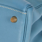 Hermès Kelly 28 Bleu Jean Swift GHW