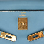 Hermès Kelly 28 Bleu Jean Swift GHW
