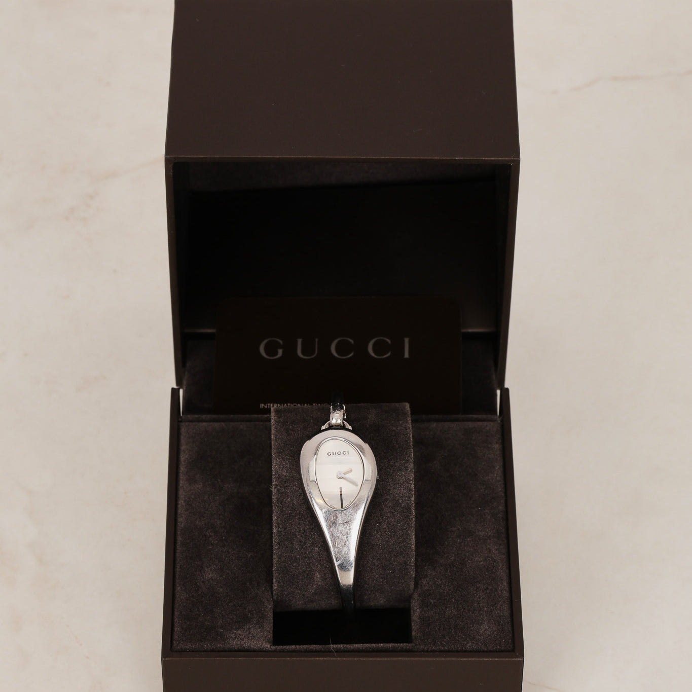 Gucci Stainless Steel Oval Watch