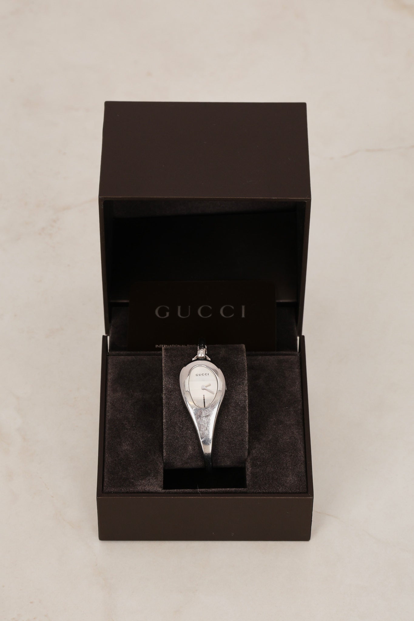 Gucci Stainless Steel Oval Watch