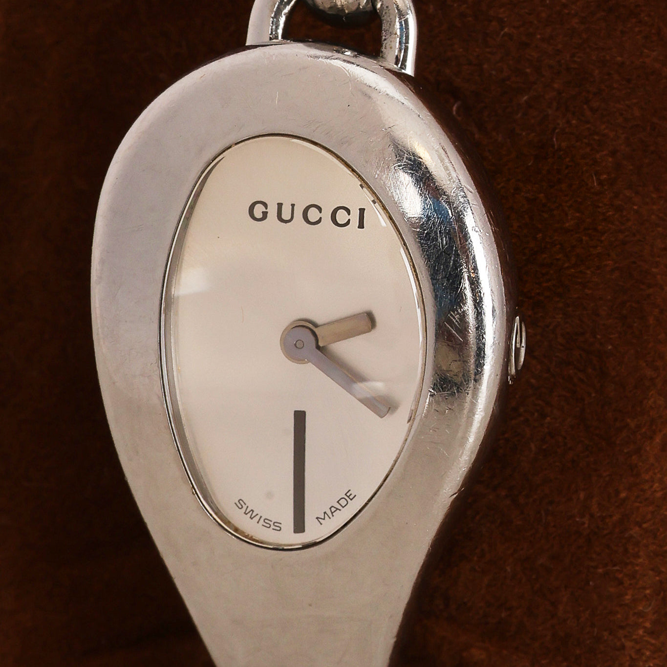 Gucci Stainless Steel Oval Watch