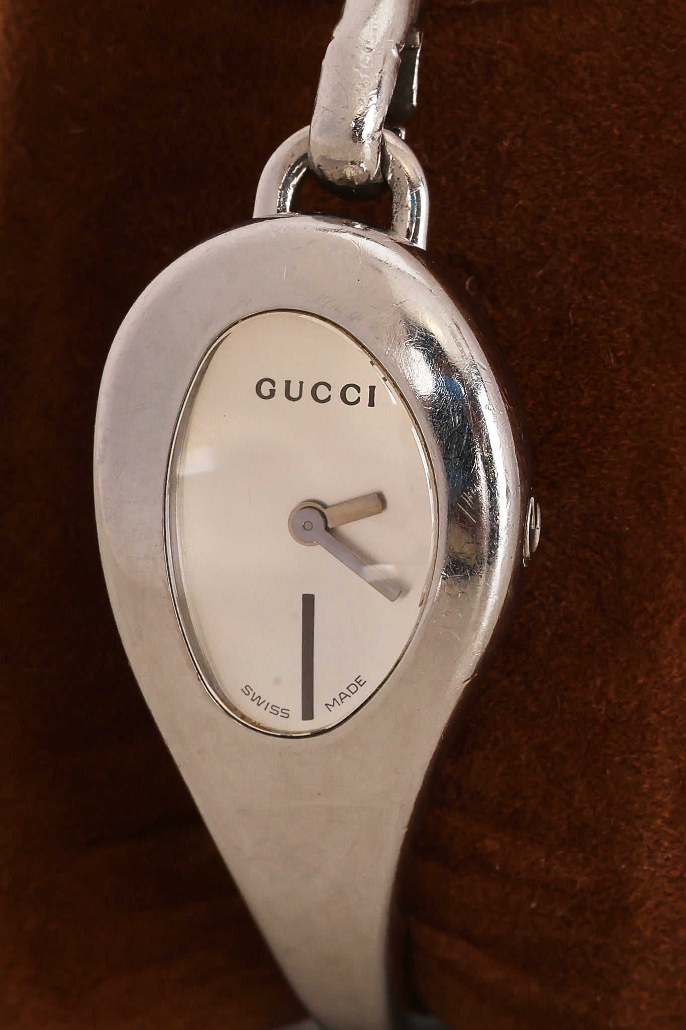 Gucci Stainless Steel Oval Watch