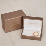 Bvlgari 18K Rose Gold Spiga Ring, Size US 10.25