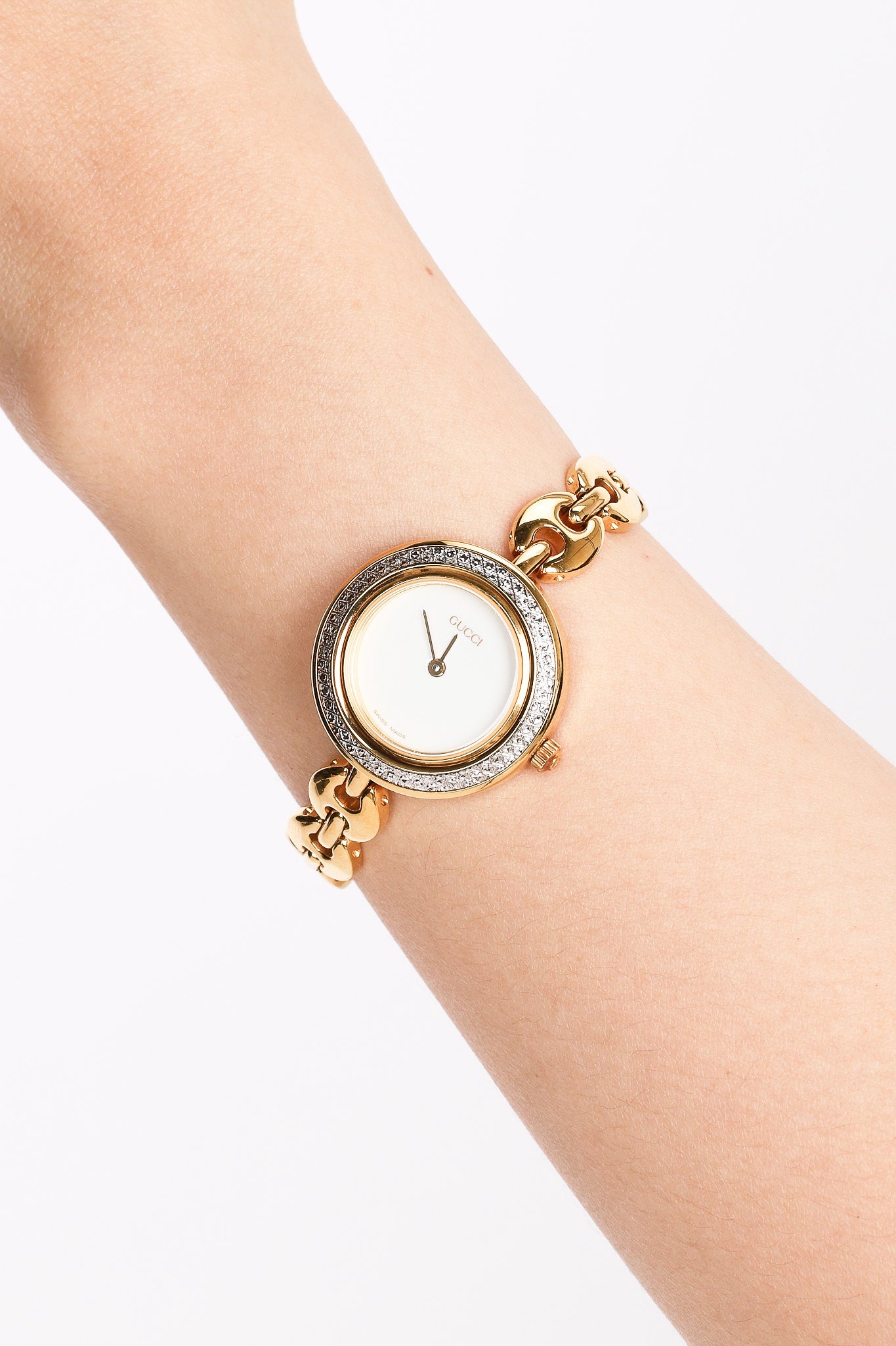 Gucci Gold Multicolor Bezel Watch