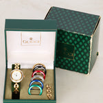 Gucci Gold Multicolor Bezel Watch