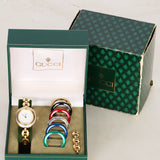 Gucci Gold Multicolor Bezel Watch