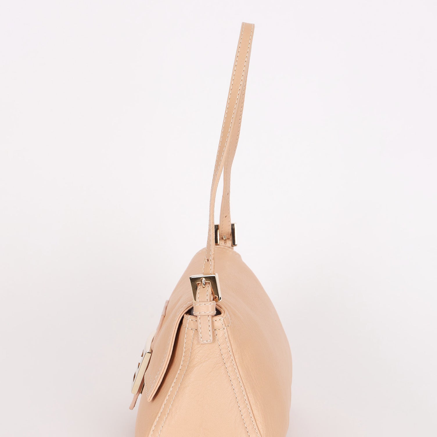 Fendi Mini Mamma Baguette Light Pink Calfskin