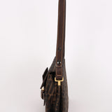Fendi Zucca Buckle Shoulder Bag