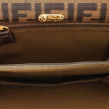 Fendi Zucca Buckle Shoulder Bag